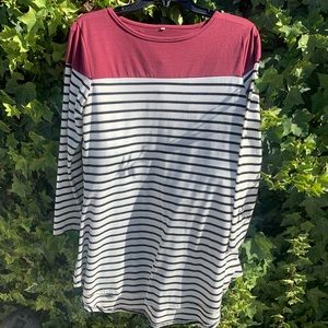 Long Sleeve Striped Dress